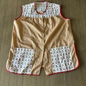 Homemade 70s Bear Smock Shirt Teacher Vintage